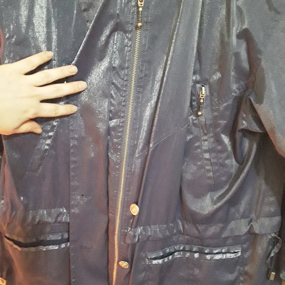 Gallery Drawstring Zip Up Utility Jacket - image 7